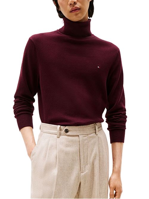 Maglioncino misto cashmere a collo alto Tommy Hilfiger | MW0MW28048XIH